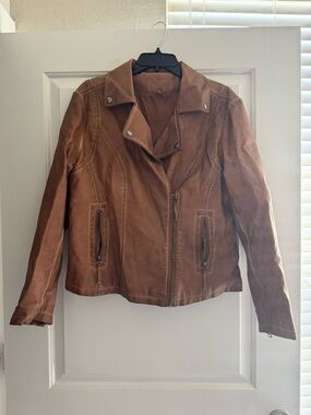 Faux leather jacket